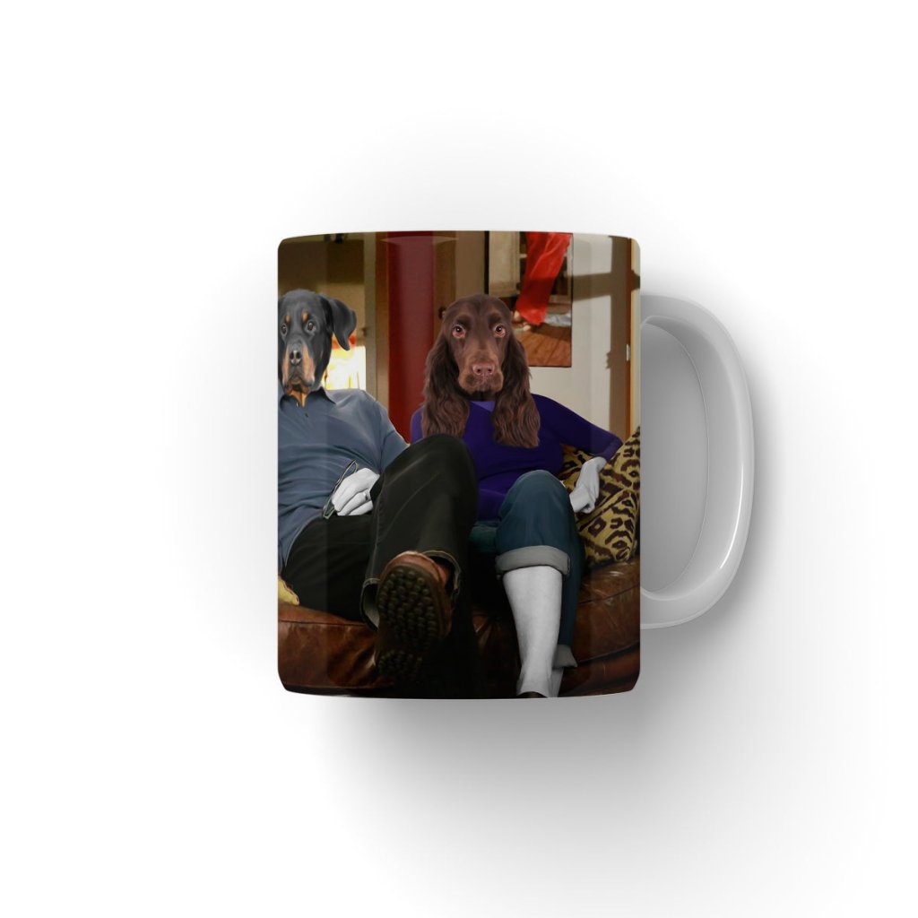 Jay & Gloria (Modern Family Inspired): Custom Pet Coffee Mug - Paw & Glory - Dog Portraits - Pet Portraits