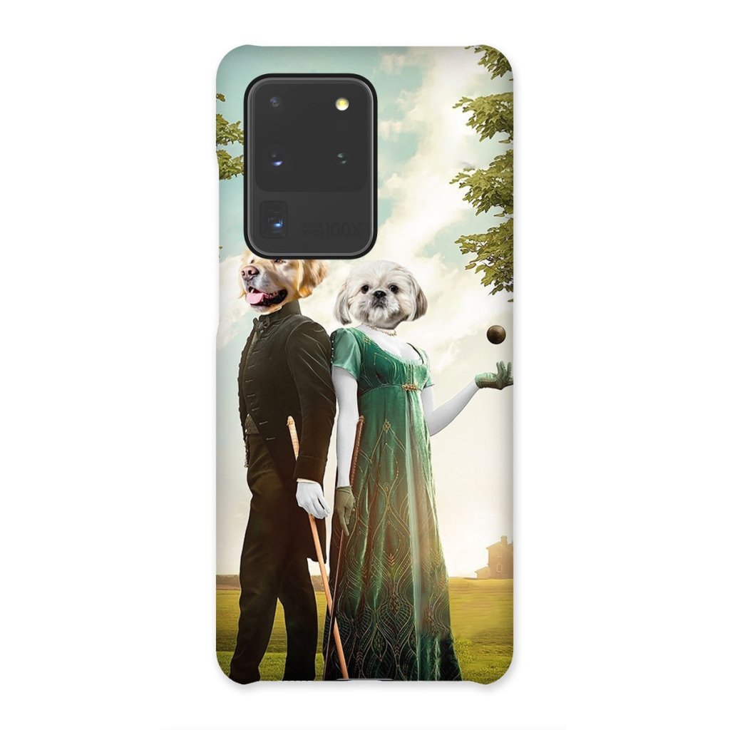 Kate & Anthony (Bridgerton Inspired): Custom Pet Phone Case - Paw & Glory - Dog Portraits - Pet Portraits