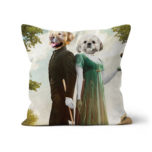 Kate & Anthony (Bridgerton Inspired): Custom Pet Pillow - Paw & Glory - Dog Portraits - Pet Portraits