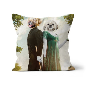 Kate & Anthony (Bridgerton Inspired): Custom Pet Pillow - Paw & Glory - Dog Portraits - Pet Portraits