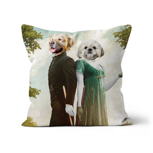 Kate & Anthony (Bridgerton Inspired): Custom Pet Pillow - Paw & Glory - Dog Portraits - Pet Portraits