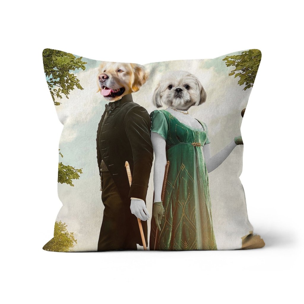 Kate & Anthony (Bridgerton Inspired): Custom Pet Pillow - Paw & Glory - #pet portraits# - #dog portraits# - #pet portraits uk#
