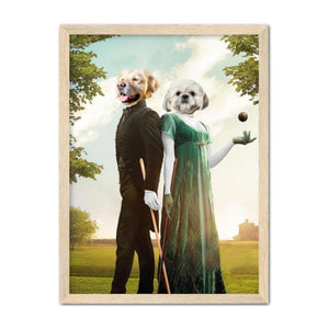 Kate & Anthony (Bridgerton Inspired): Custom Pet Portrait - Paw & Glory - Dog Portraits - Pet Portraits