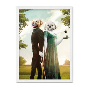 Kate & Anthony (Bridgerton Inspired): Custom Pet Portrait - Paw & Glory - #pet portraits# - #dog portraits# - #pet portraits uk#
