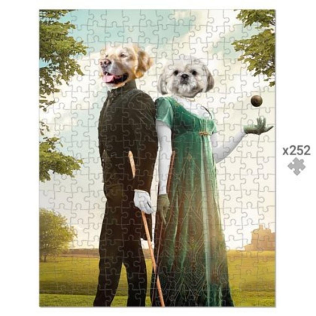 Kate & Anthony (Bridgerton Inspired): Custom Pet Puzzle - Paw & Glory - #pet portraits# - #dog portraits# - #pet portraits uk#