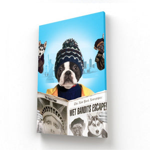 Kevinnn (Home Alone 2 Inspired): Custom Pet Canvas - Paw & Glory - Dog Portraits - Pet Portraits