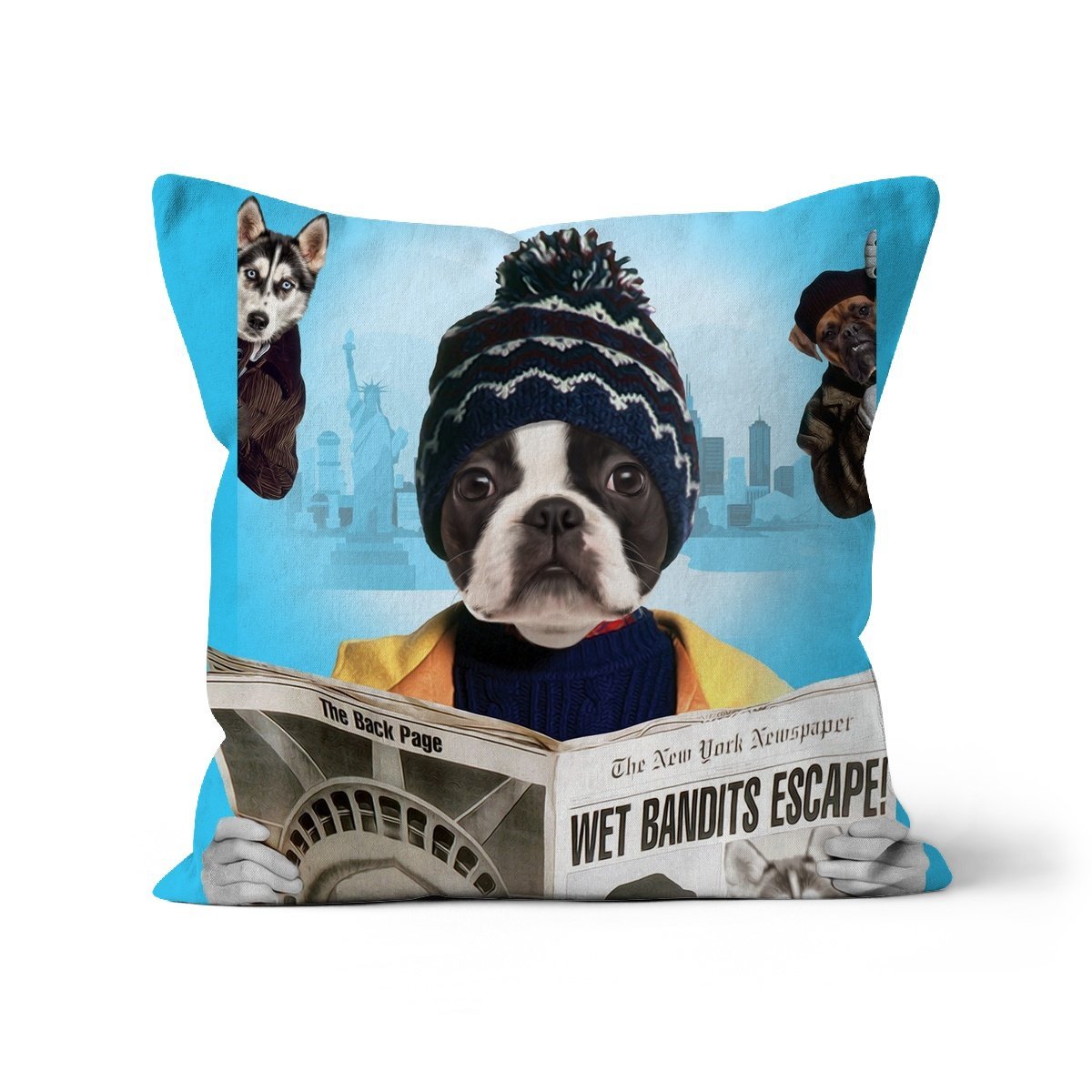 Kevinnn (Home Alone 2 Inspired): Custom Pet Pillow - Paw & Glory - Dog Portraits - Pet Portraits