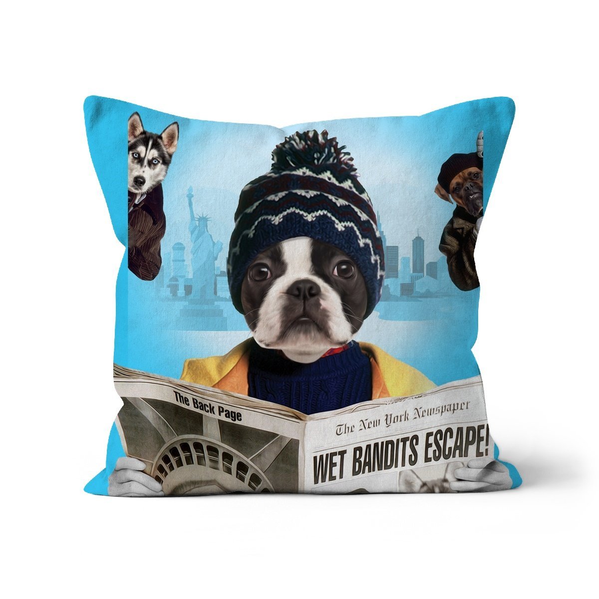 Kevinnn (Home Alone 2 Inspired): Custom Pet Pillow - Paw & Glory - Dog Portraits - Pet Portraits