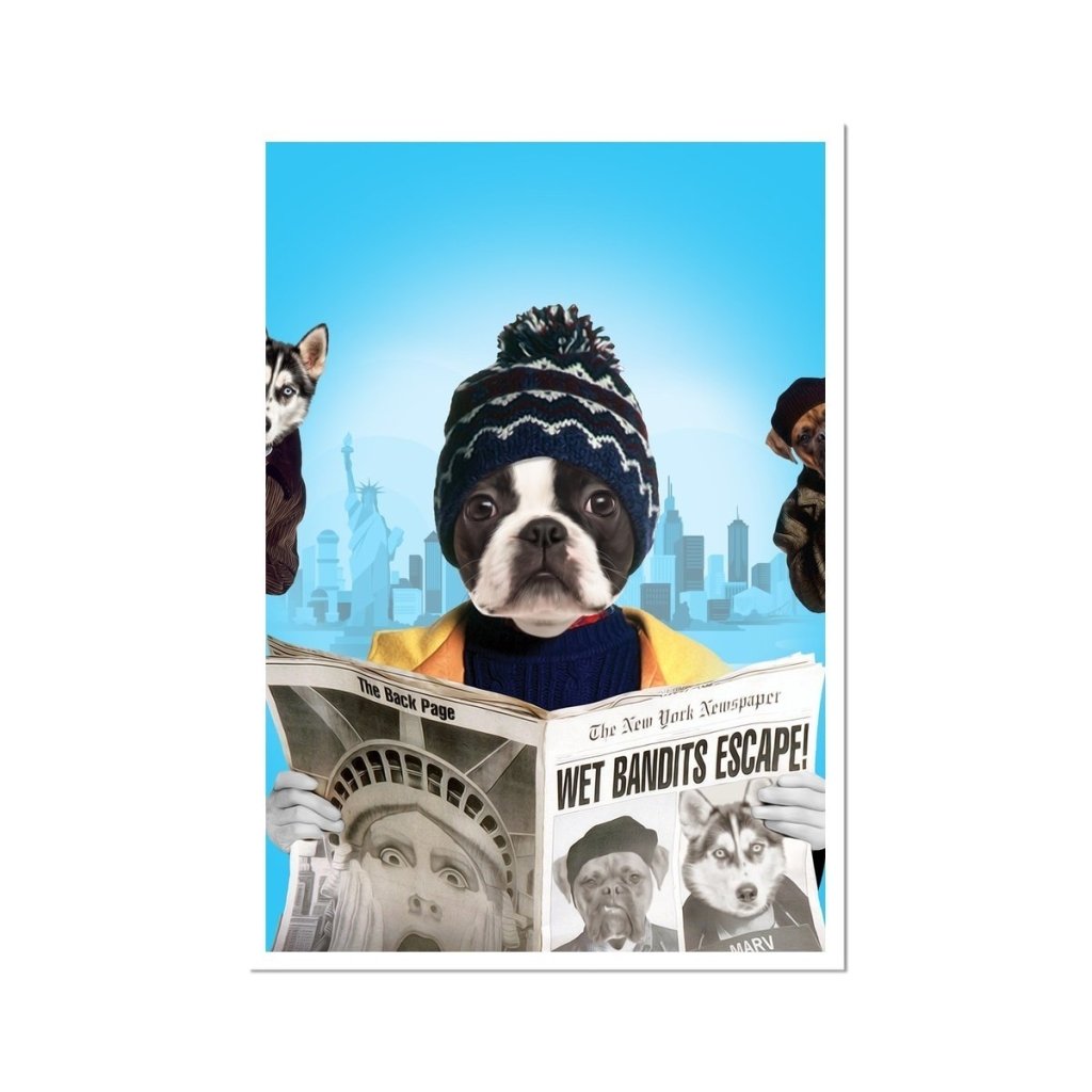 Kevinnn (Home Alone 2 Inspired): Custom Pet Poster - Paw & Glory - Dog Portraits - Pet Portraits