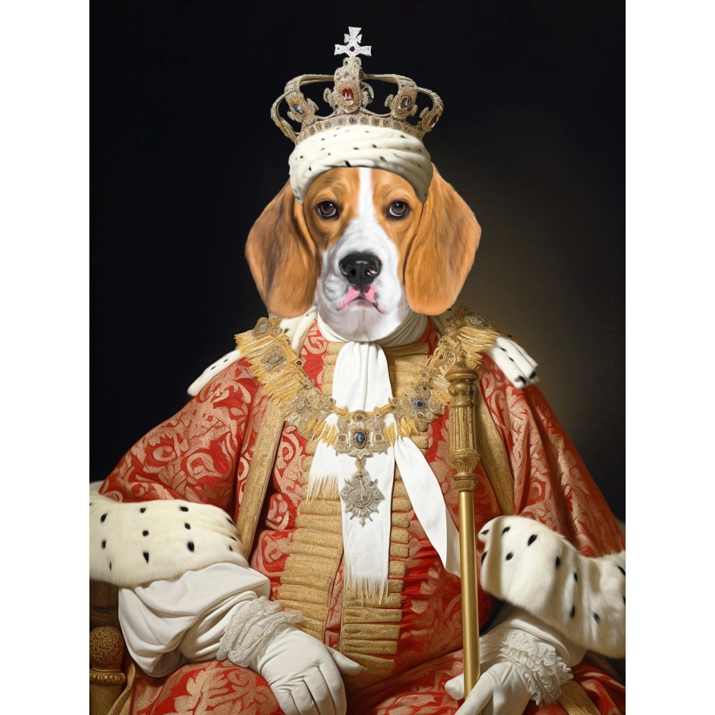 King Bishop: Custom Digital Download Pet Portrait - Paw & Glory - Dog Portraits - Pet Portraits