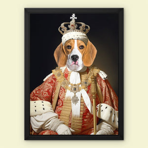 King Bishop: Custom Pet Canvas - Paw & Glory - Dog Portraits - Pet Portraits