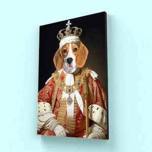 King Bishop: Custom Pet Canvas - Paw & Glory - Dog Portraits - Pet Portraits