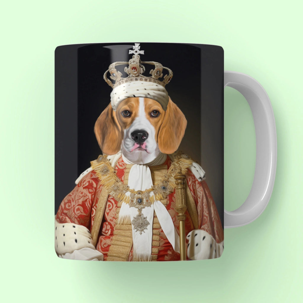 King Bishop: Custom Pet Coffee Mug - Paw & Glory - Dog Portraits - Pet Portraits