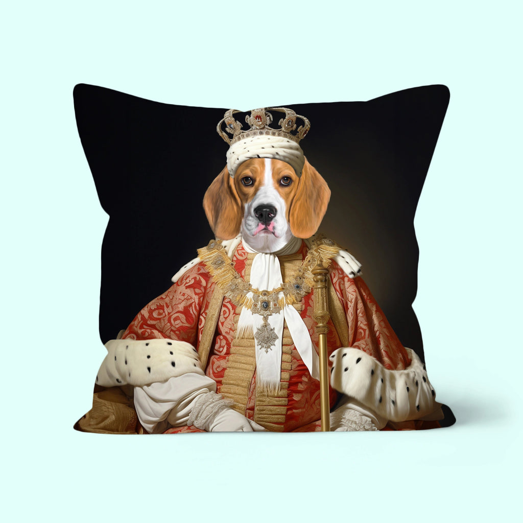 King Bishop: Custom Pet Pillow - Paw & Glory - Dog Portraits - Pet Portraits