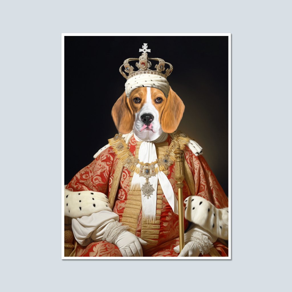 King Bishop: Custom Pet Poster - Paw & Glory - Dog Portraits - Pet Portraits