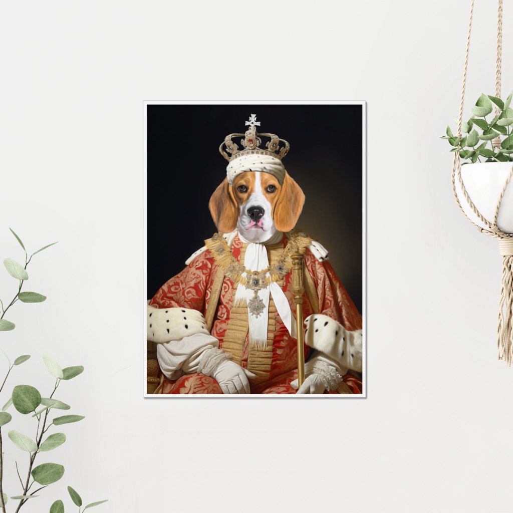 King Bishop: Custom Pet Poster - Paw & Glory - Dog Portraits - Pet Portraits