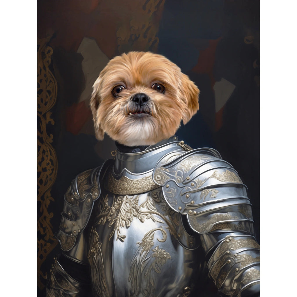 Kings Knight: Custom Digital Download Pet Portrait - Paw & Glory - Dog Portraits - Pet Portraits