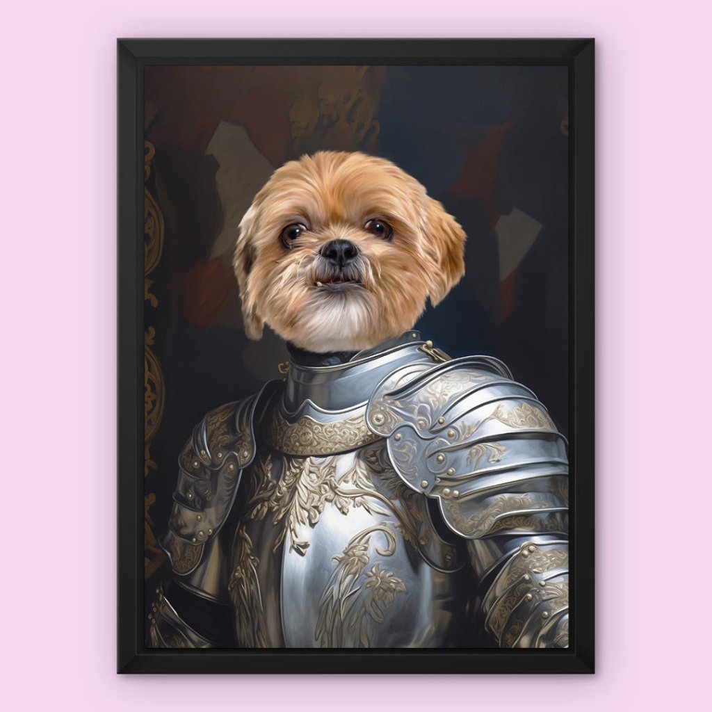 Kings Knight: Custom Pet Canvas - Paw & Glory - Dog Portraits - Pet Portraits