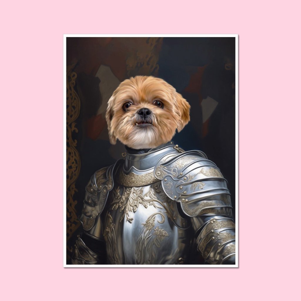 Kings Knight: Custom Pet Poster - Paw & Glory - Dog Portraits - Pet Portraits