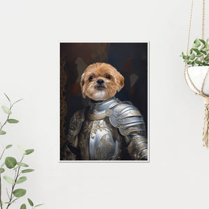 Kings Knight: Custom Pet Poster - Paw & Glory - Dog Portraits - Pet Portraits