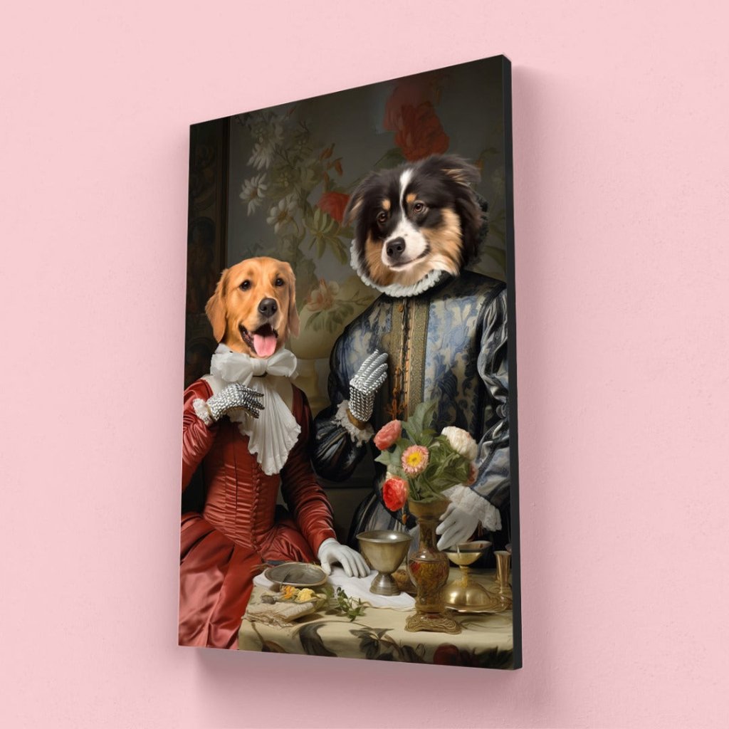 Knight Bachelor and Knight's Wife: Custom Pet Canvas - Paw & Glory - #pet portraits# - #dog portraits# - #pet portraits uk#