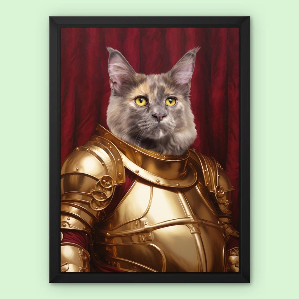 Knight Errant: Custom Pet Canvas - Paw & Glory - Dog Portraits - Pet Portraits