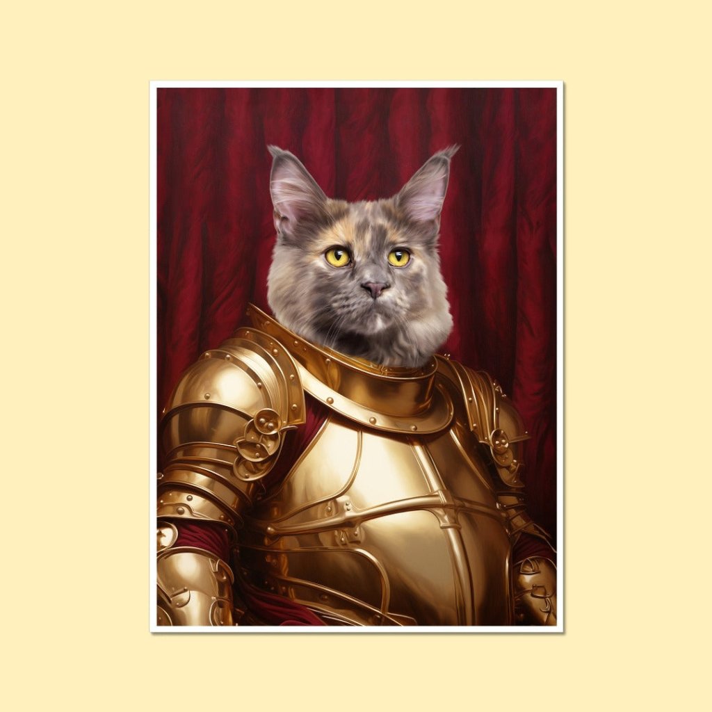 Knight Errant: Custom Pet Poster - Paw & Glory - Dog Portraits - Pet Portraits