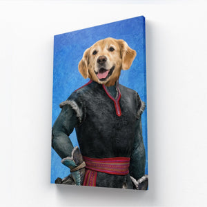 Kristoff (Frozen Inspired): Custom Pet Canvas - Paw & Glory - Dog Portraits - Pet Portraits