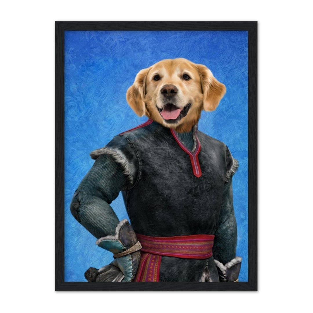 Kristoff (Frozen Inspired): Custom Pet Portrait - Paw & Glory - Dog Portraits - Pet Portraits