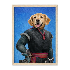 Kristoff (Frozen Inspired): Custom Pet Portrait - Paw & Glory - Dog Portraits - Pet Portraits