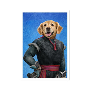 Kristoff (Frozen Inspired): Custom Pet Portrait - Paw & Glory - Dog Portraits - Pet Portraits