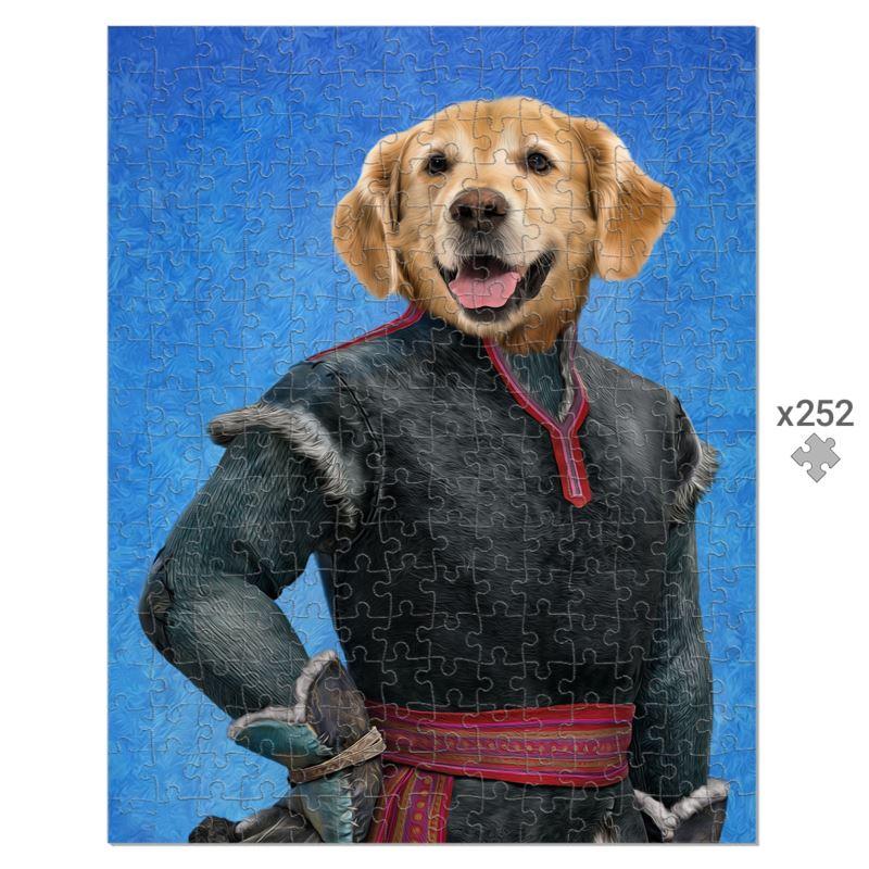 Kristoff (Frozen Inspired): Custom Pet Puzzle - Paw & Glory - Dog Portraits - Pet Portraits