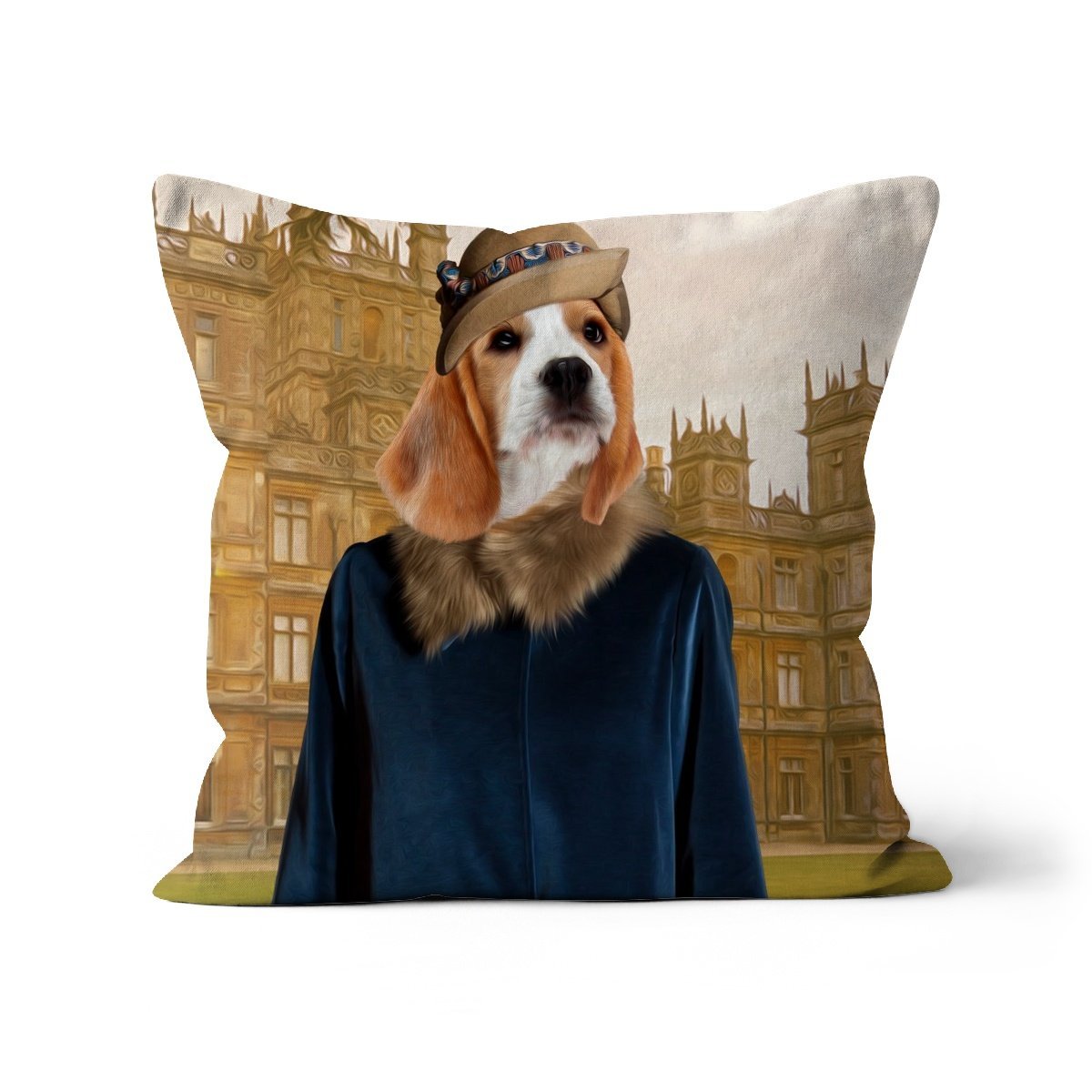 Lady Anne (Downton Abbey Inspired): Custom Pet Pillow - Paw & Glory - Dog Portraits - Pet Portraits