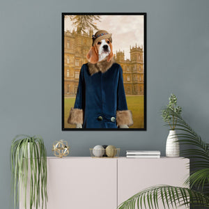 Lady Anne (Downton Abbey Inspired): Custom Pet Portrait - Paw & Glory - Dog Portraits - Pet Portraits