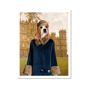 Lady Anne (Downton Abbey Inspired): Custom Pet Portrait - Paw & Glory - Dog Portraits - Pet Portraits