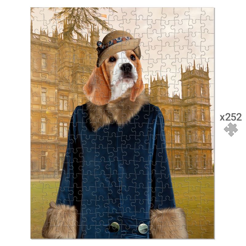 Lady Anne (Downton Abbey Inspired): Custom Pet Puzzle - Paw & Glory - Dog Portraits - Pet Portraits