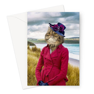 Lady Caroline (Poldark Inspired): Custom Pet Greeting Card - Paw & Glory - Dog Portraits - Pet Portraits