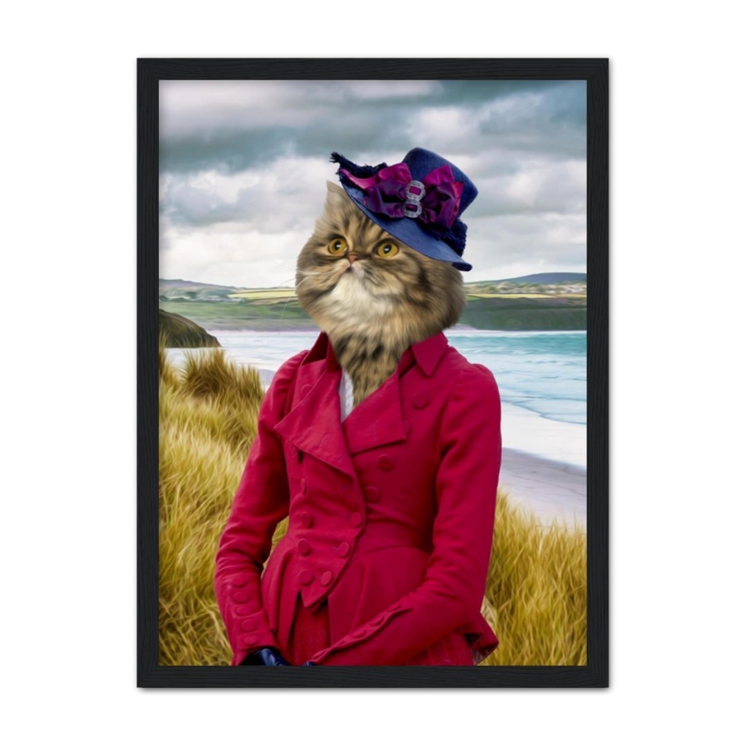 Lady Caroline (Poldark Inspired): Custom Pet Portrait - Paw & Glory - Dog Portraits - Pet Portraits