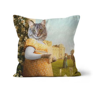 Lady Whistledown (Bridgerton Inspired): Custom Pet Pillow - Paw & Glory - Dog Portraits - Pet Portraits