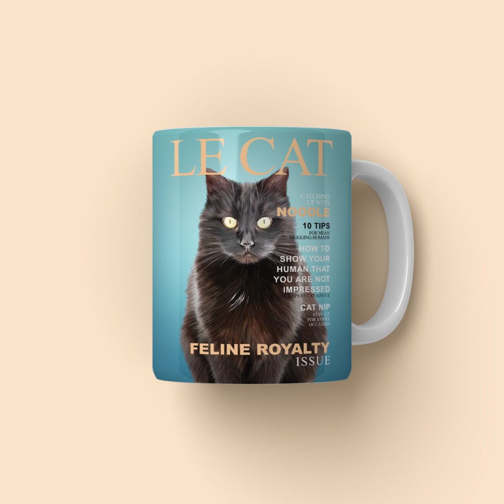 Le Cat: Custom Pet Coffee Mug - Paw & Glory - Dog Portraits - Pet Portraits