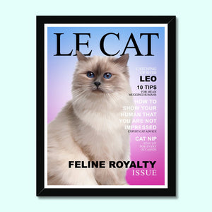 Le Cat: Custom Pet Portrait - Paw & Glory - Dog Portraits - Pet Portraits