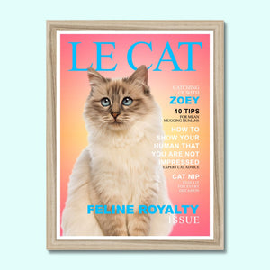 Le Cat: Custom Pet Portrait - Paw & Glory - Dog Portraits - Pet Portraits