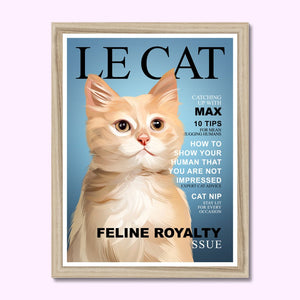 Le Cat: Custom Pet Portrait - Paw & Glory - Dog Portraits - Pet Portraits