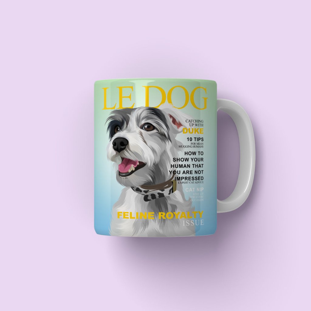 Le Dog: Custom Pet Coffee Mug - Paw & Glory - Dog Portraits - Pet Portraits