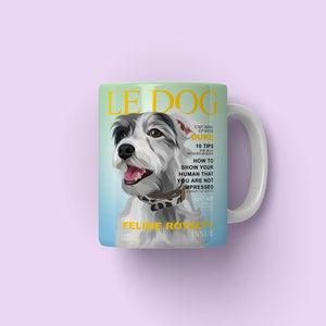 Le Dog: Custom Pet Coffee Mug - Paw & Glory - Dog Portraits - Pet Portraits