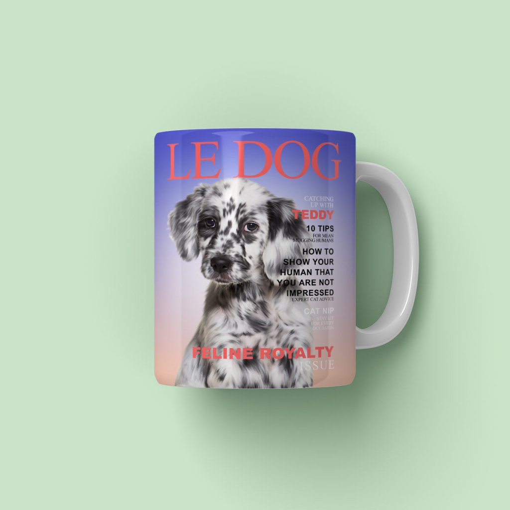 Le Dog: Custom Pet Coffee Mug - Paw & Glory - Dog Portraits - Pet Portraits