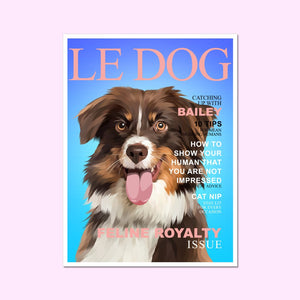 Le Dog: Custom Pet Portrait - Paw & Glory - Dog Portraits - Pet Portraits