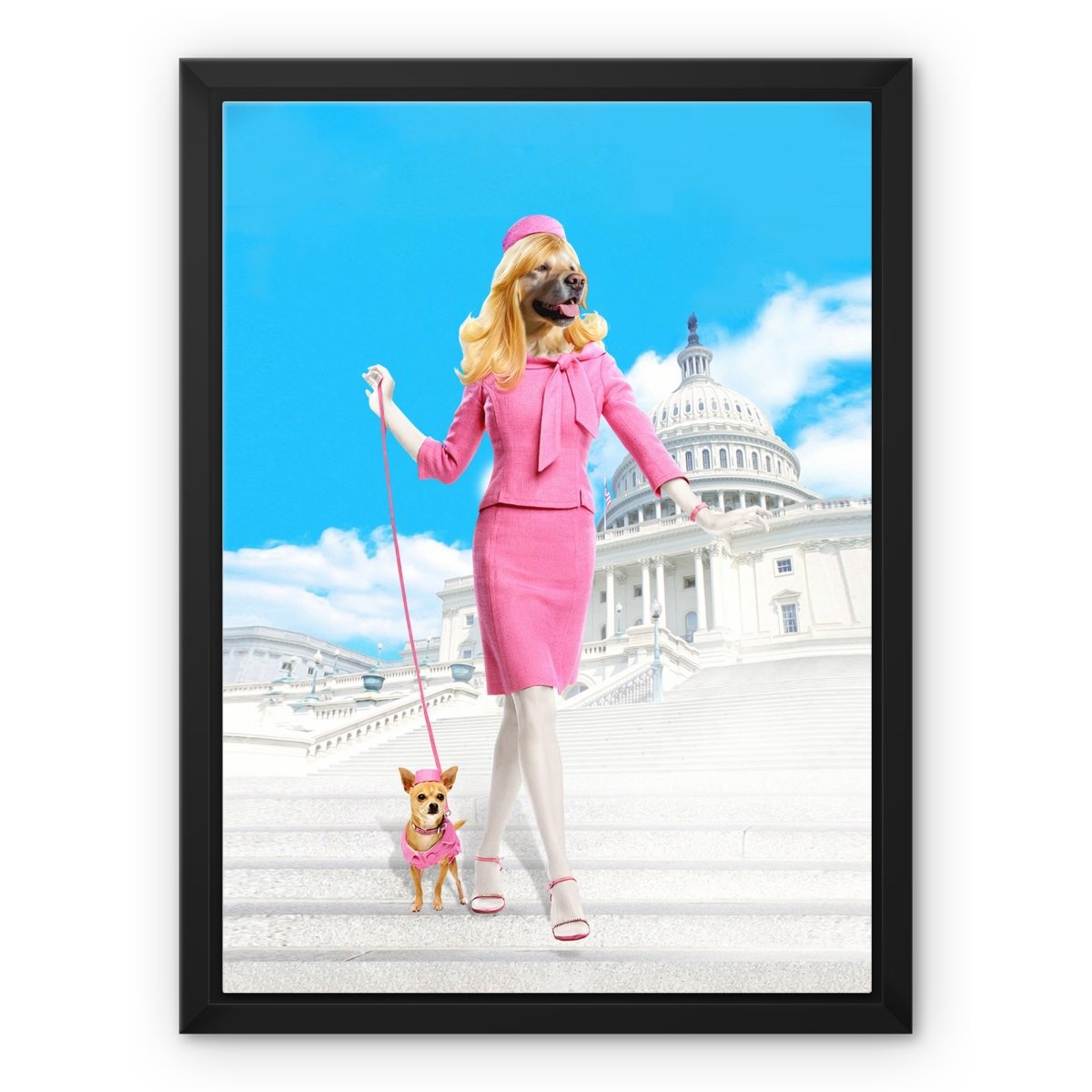 Legally Blonde: Custom Pet Canvas - Paw & Glory - Dog Portraits - Pet Portraits