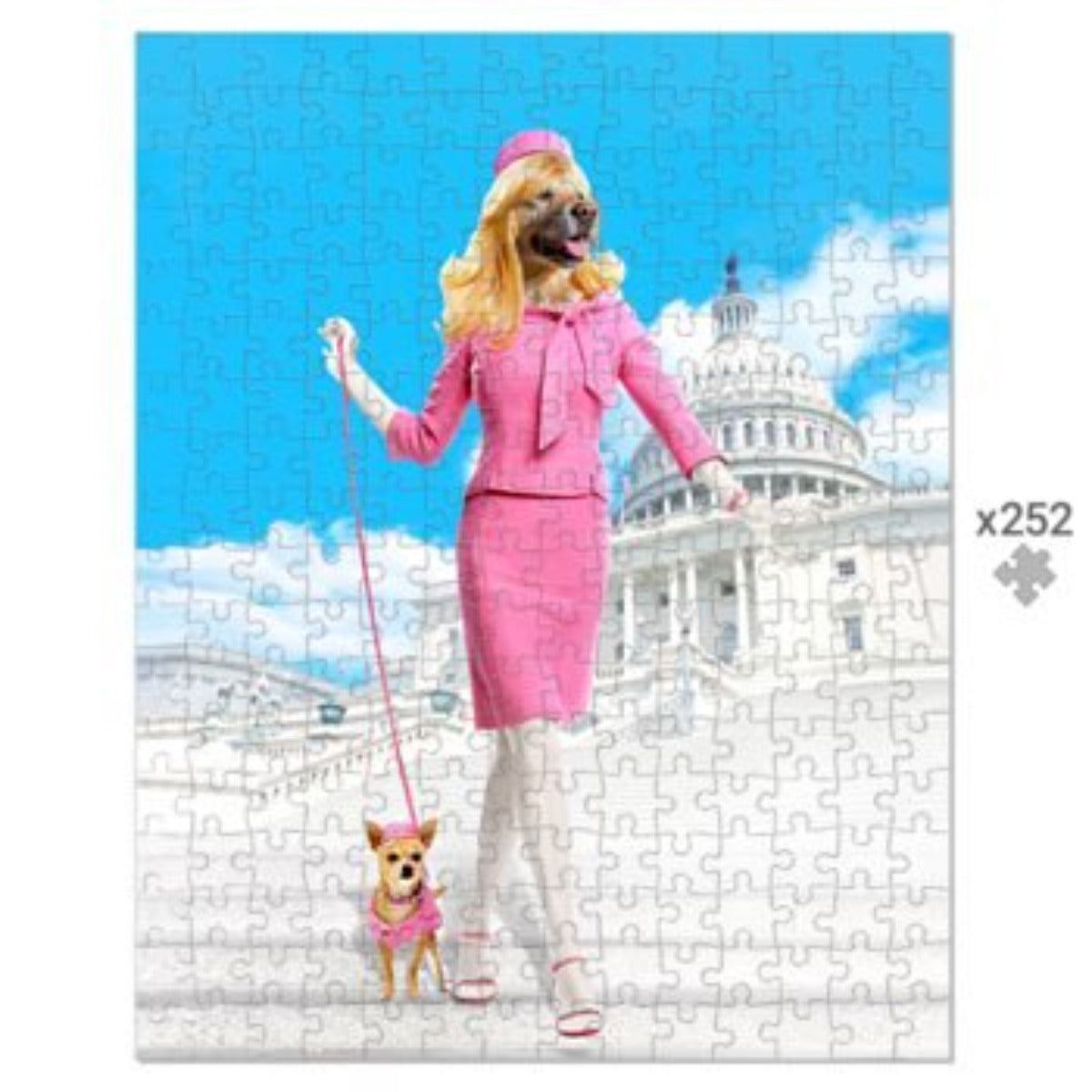 Legally Blonde: Custom Pet Puzzle - Paw & Glory - Dog Portraits - Pet Portraits