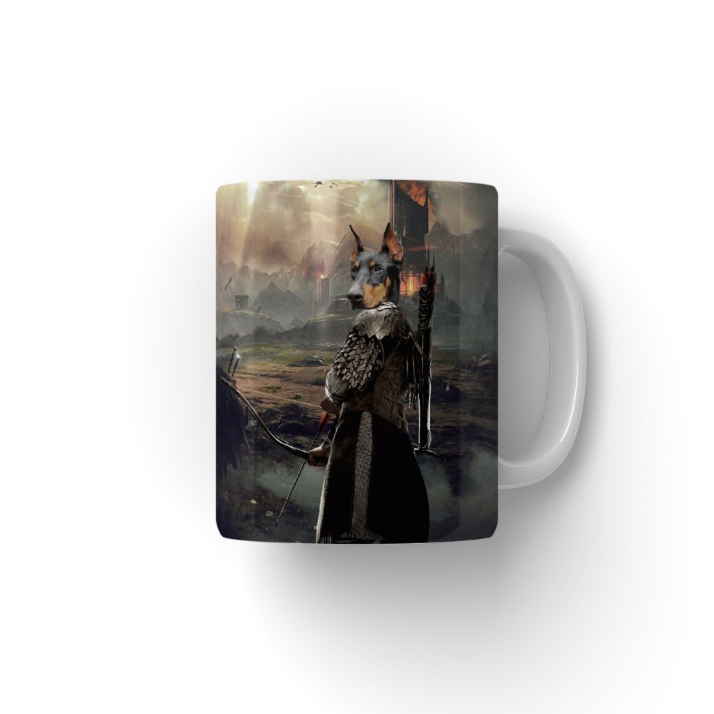 Legolas (Lord Of The Rings Inspired): Custom Pet Coffee Mug - Paw & Glory - Dog Portraits - Pet Portraits